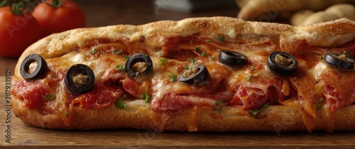 Italian hoagie sandwich top...