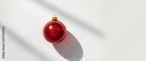 Red glitter Christmas ornam...