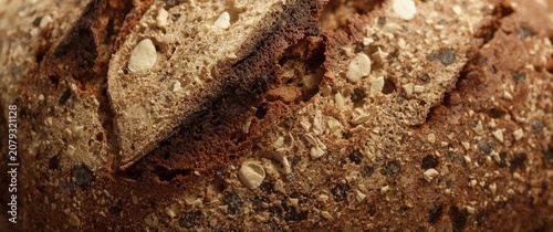 Crusty artisan bread loaf w...