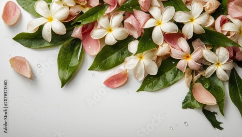 Jasmine flower petals mixed...