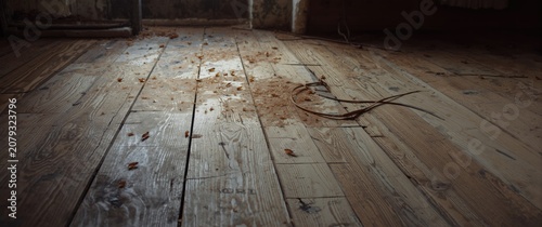 Dust and debris on weathere...