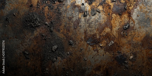 Rusty metal surface with da...