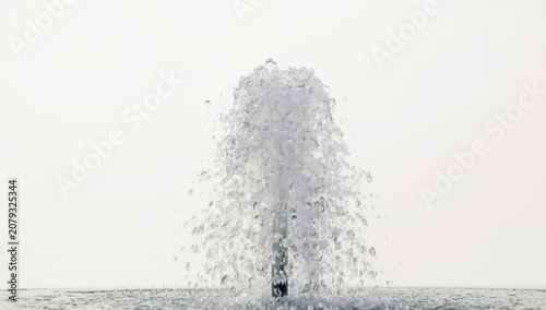 Lively water fountain effec...