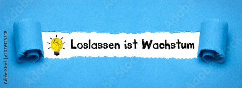 Bild auf Leinwand Loslassen ist Wachstum