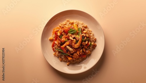Hot kung pao chicken and sh...