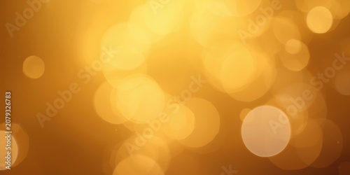Golden bokeh lights on a bl...