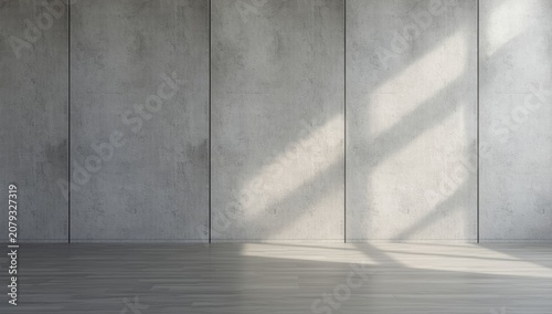 Empty room with concrete wa...