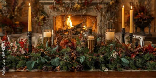 Harmonious festive tabletop...