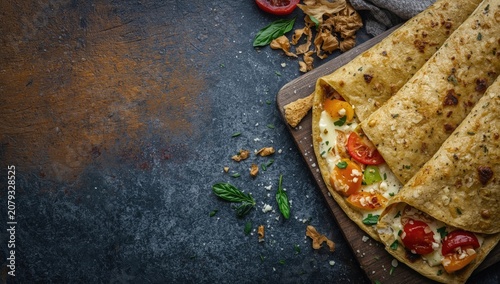 Thin Italian crepes filled ...