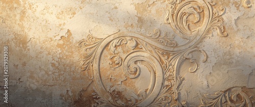 Venetian stucco wall showca...