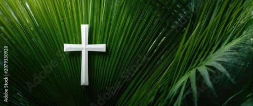 White cross emblem placed o...