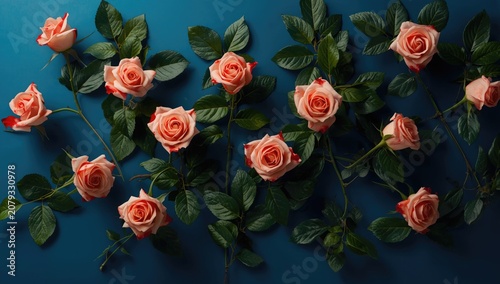 Lively rose arrangement wit...