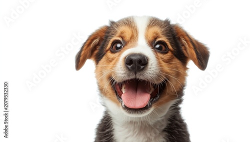Happy puppy with a big smil...