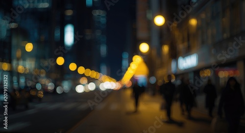 Nighttime urban scene with ...