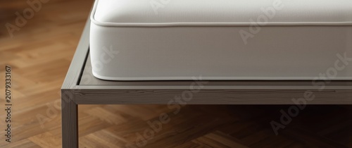White rectangular mattress ...