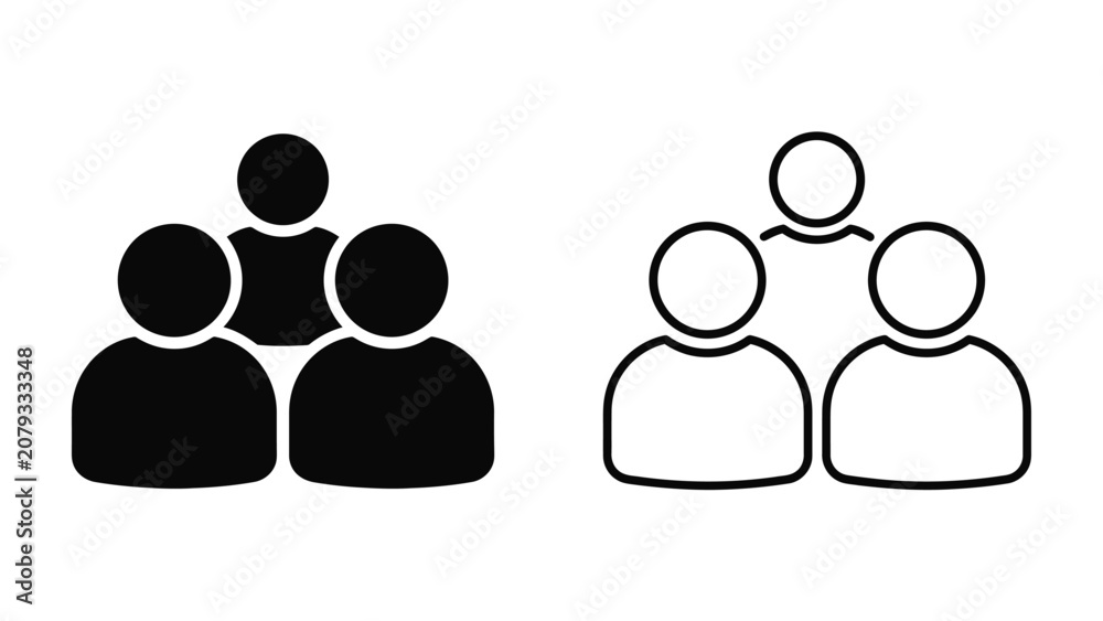 Εκτύπωση καμβά Group of people icon