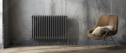 Modern interior with a vint...