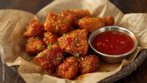 Crispy fried chicken bites ...