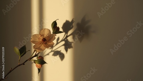 Light streaming onto a flow...