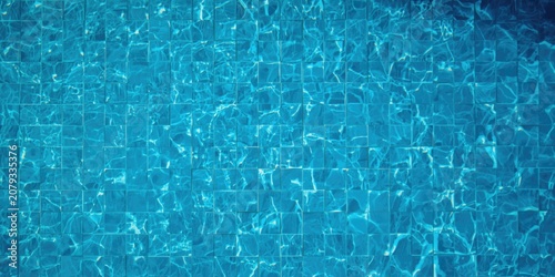 Clear blue water surface wi...