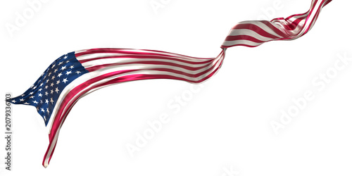 american flag 3d rendering for memorial and independence day 10