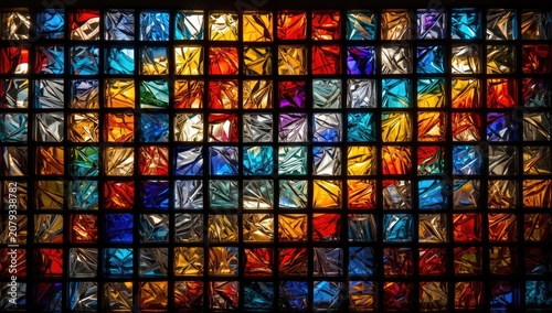 Colorful abstract stained g...