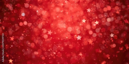 Red glittery star backgroun...