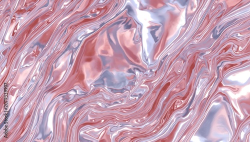 Pink and silver abstract ma...