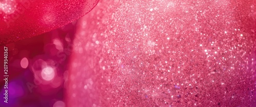 Colorful glittery decoratio...