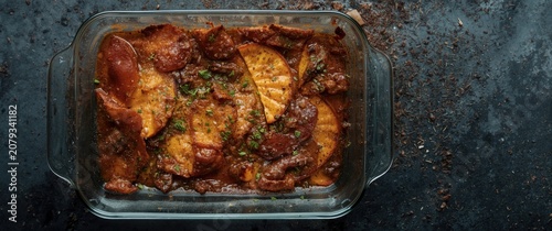 Baked slices of sweet potat...