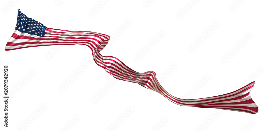 Obraz premium american flag 3d rendering for memorial and independence day 15