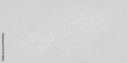 Abstract Gray Halftone Dot Pattern on Light Grey Gradient Background eps10