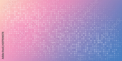 Abstract Halftone Dot Pattern with Vibrant Pink and Blue Gradient Background eps10