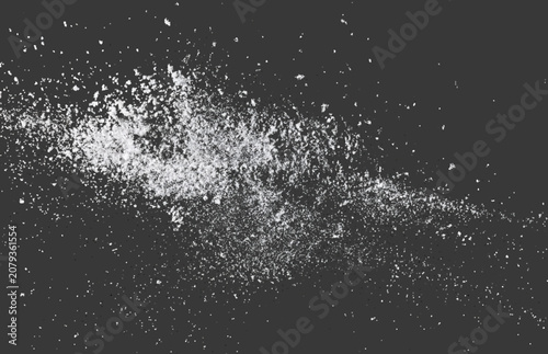Photography Transparent PNG of white flour powder explosion with dynamic splash burst effect