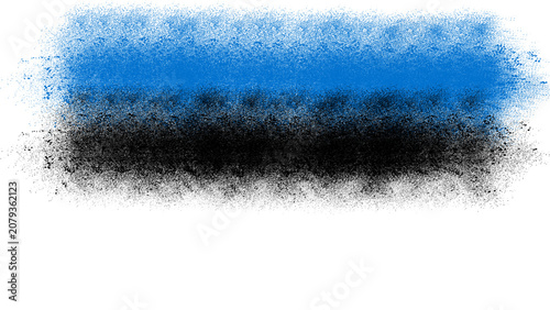 Tableau sur toile Estonia Flag Spray Paint Texture PNG, Blue Black White Grunge Airbrush Overlay,