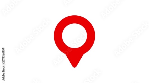 Animated Location Disabled Icon, GPS Pin Unavailable and No Location Access Line Animation