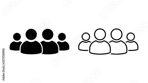 Group of people icons