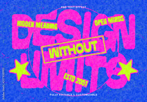Fuzzy Retro Text Effect