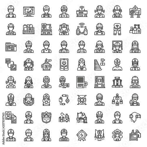 Diverse collection of business and lifestyle icons.