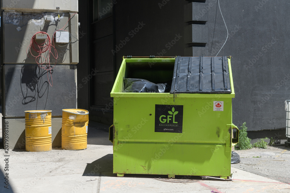 Obraz premium commercial GFL green bin in Toronto