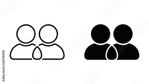 Two People Icon Set