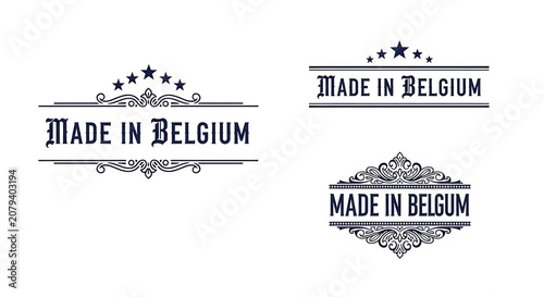 Made in belgium decorative vintage banner