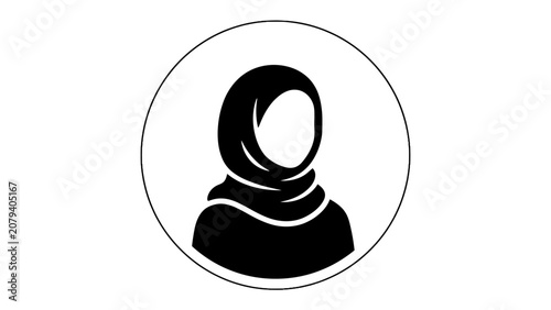Foto Muslim woman icon