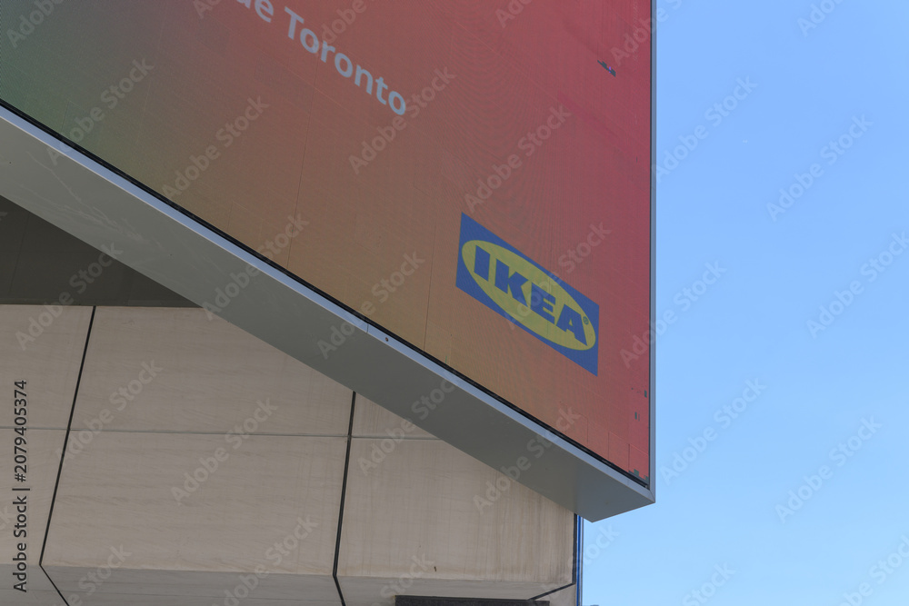 Obraz premium digital sign outside IKEA Toronto Downtown - Aura, Yonge & Gerrard