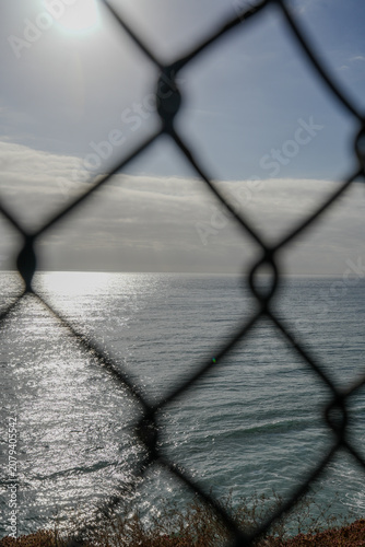 Fenced at the beach