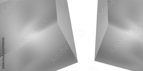 White empty room, 3d rendering. Computer digital drawing.