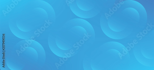 Abstract background blue with dynamic circle shape elements. Trendy and modern geometric gradient background. Vector Illustration