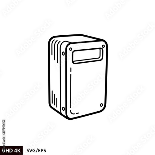Trash can icon vector illustration