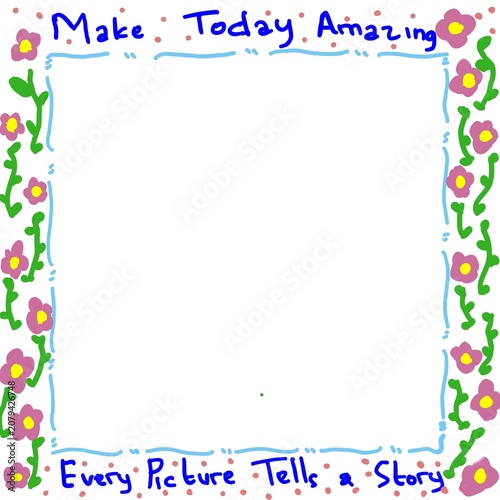 framework for photo or congratulation