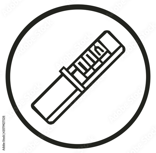 Vector icon of a nail clipper, a tool for personal grooming and manicure